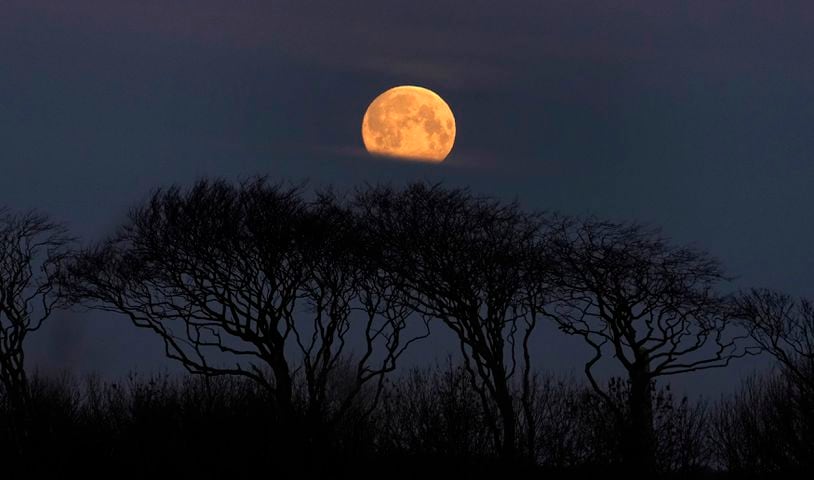 Photos: 'Super snow moon,' largest supermoon of 2019, lights up the sky