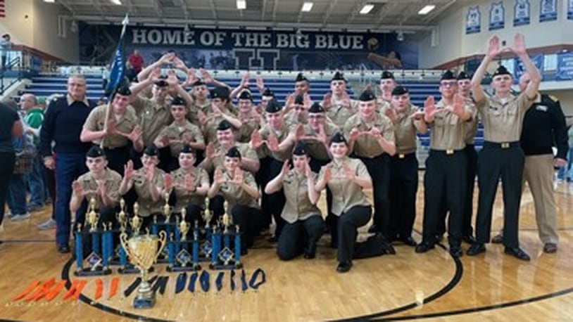 The winning tradition for Hamilton High School’s celebrated JROTC program recently added more trophies captured by its U.S. Navy student cadets. In regional NJROTC competition hosted at the school, student members sweep top honors in three categories - academics, athletics, and drill championships. Thanks to their wins, the squad of dedicated teens now advance to Florida for national competition. (Provided Photo\Journal-News)