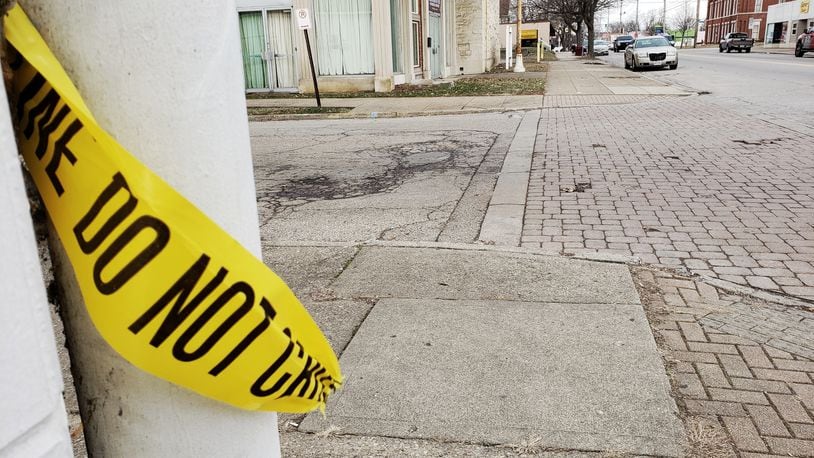 Eight frantic 911 calls were placed Saturday afternoon, Jan. 26, 2019, from people who saw or heard a gunshots ring out at the intersection of Pleasant and Fairview avenues that killed 18-year-old Londale Harvey. NICK GRAHAM / STAFF