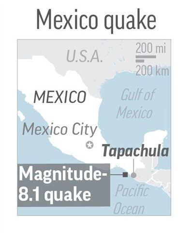 Mexico rocked by earthquake