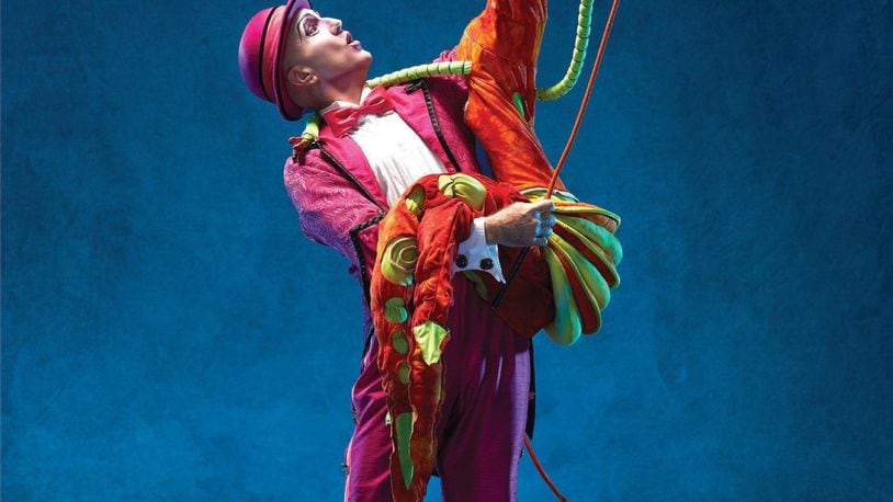 Johnny Miles, a 1992 Edgewood High School graduate, plays the role of Moha Samedi in Mystere by Cirque du Soleil, which has been playing to sold-out audiences at Treasure Island for 30 years in Las Vegas. SUBMITTED PHOTO