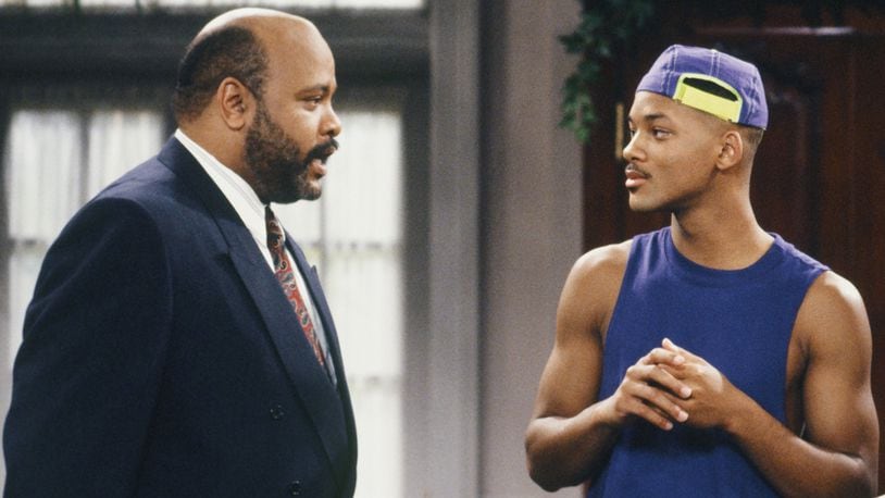 Uncle Phil (James Avery) and Will Smith in "The Fresh Prince of Bel-Air," 1990.
