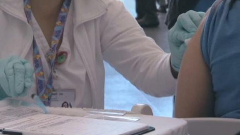 A patient getting a flu vaccine. (Photo: WFTV.com)