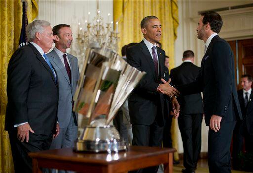 2013 NASCAR Sprint Cup Series champs honored