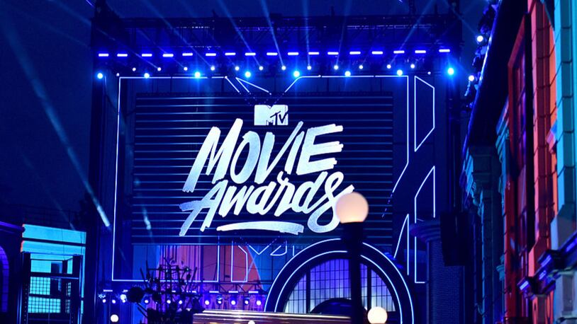 A general view of the stage during the 2016 MTV Movie Awards. The show, not the MTV TV & Movie Awards, is being revamped with gender-neutral categories. (Photo by Alberto E. Rodriguez/Getty Images for MTV)