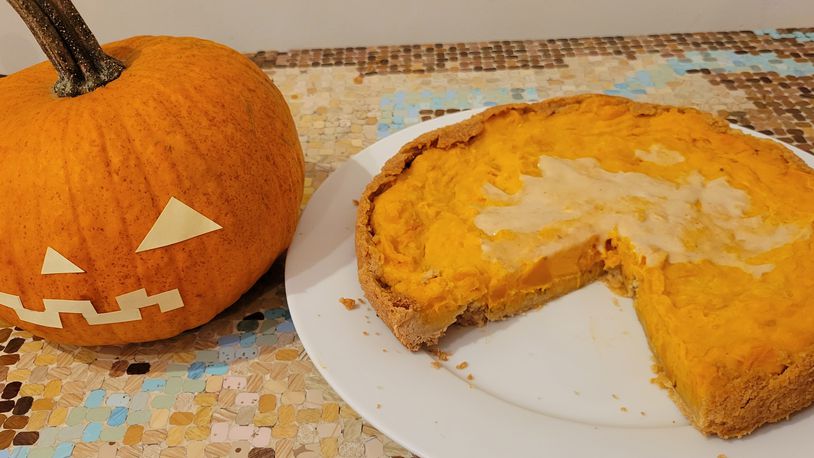 A “pumpkin” tart made with a kabocha squash. CONTRIBUTED