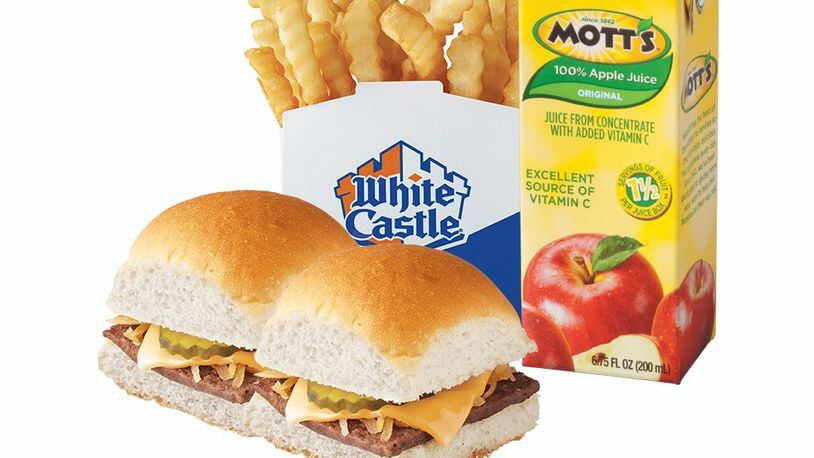 This is one of the meal options for kids who have lunch with Santa Sunday, Dec. 9 at participating White Castle restaurants. CONTRIBUTED