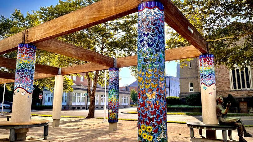 The Wings of Hope, a collaborative public art project at the Fitton Center for Creative Arts in Hamilton, consists of 1,026 handmade glass butterflies, contributed by 392 artists from 29 U.S. states and eight countries. PROVIDED