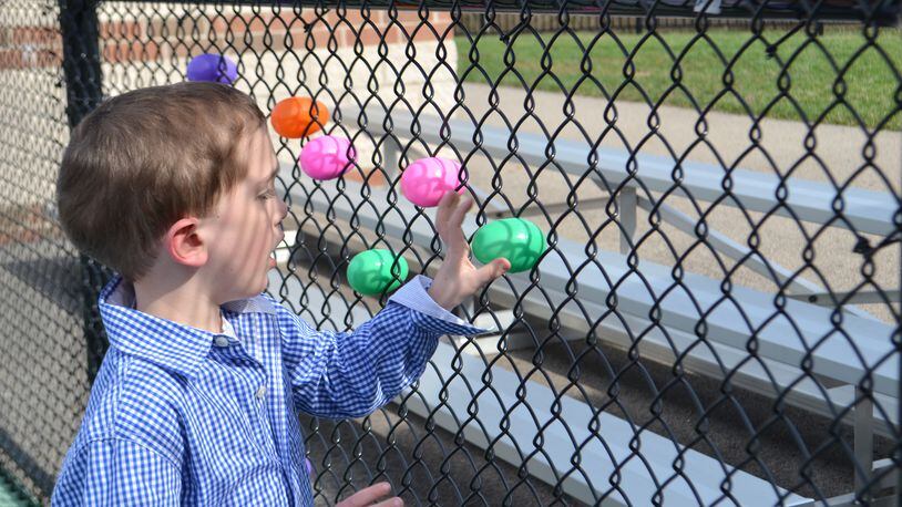 Giovanni Lupinetti, of Mason, participated in the 2014 Warren County Board of Developmental Disabilities Community Egg Hunt at Miracle Field in Springboro. This year’s event is set for April 9. CONTRIBUTED