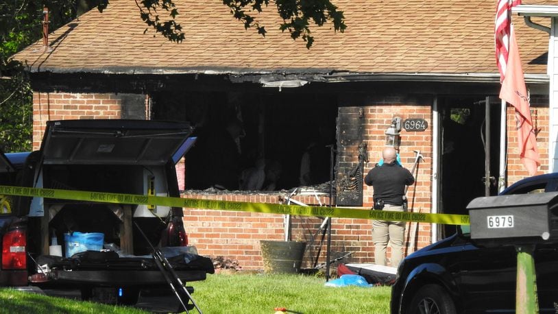 West Chester emergency crews responded to a fire at about around 4 a.m. on Friday, May 14, 2021, at a single-family home in the 6900 block of at 6964 Forest View Court. One man died in the fire. NICK GRAHAM / STAFF