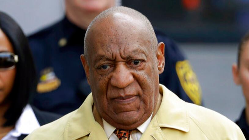 FILE - In this Feb. 27, 2017, file photo, Bill Cosby departs after a pretrial hearing in his sexual assault case at the Montgomery County Courthouse in Norristown, Pa. Jury selection in Bill Cosby's criminal sex assault case is set to get underway May 22 in Pittsburgh. But the trial will be held nearly 300 miles away in suburban Philadelphia, with opening statements to start June 5. (AP Photo/Matt Slocum, File)