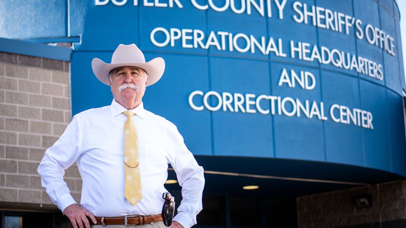 Butler County Sheriff Richard Jones photographed on Tuesday, Nov. 10, 2020. NICK GRAHAM / STAFF