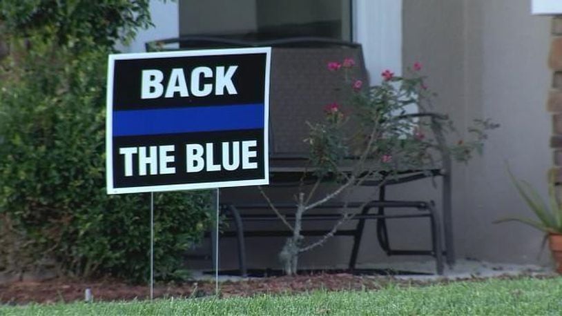 Some residents in Florida are outraged after their HOA demanded they remove signs supporting law enforcement.