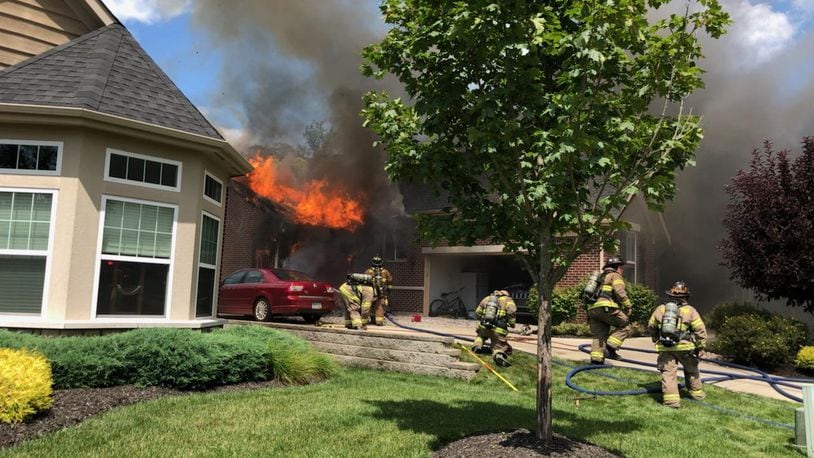 Firefighters responded to a fire in the 1300 block of Othello Drive in Middletown on Tuesday, July 23, 2019. CONTRIBUTED BY KEN GILKEY