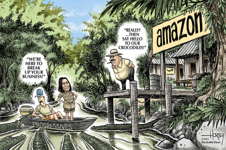 Week in cartoons: Amazon, critical race theory and more