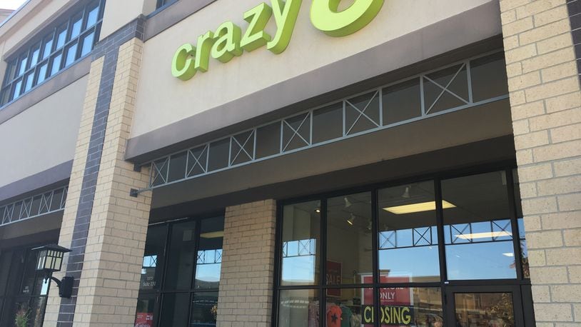Crazy 8, a low-cost children’s clothing retailer that opened at Bridgewater Falls in 2012, will close Oct. 28. STAFF FILE PHOTO