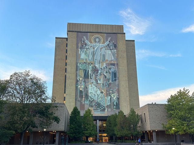 Word of Life mural Notre Dame