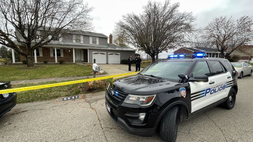 Fairfield police investigate a shooting on Planet Drive on Nov. 17, 2022. RAY PFEFFER/CONTRIBUTED BY WCPO