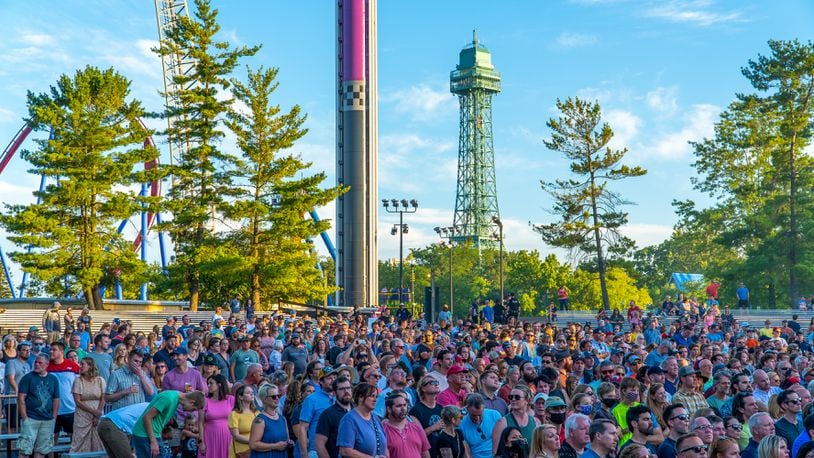 Fans are seen at a concert at King's Island's Timberwolf Amphitheatre in 2022. The venue will host the Christian music festival SpiritSong on June 15-17, 2023. CONTRIBUTED