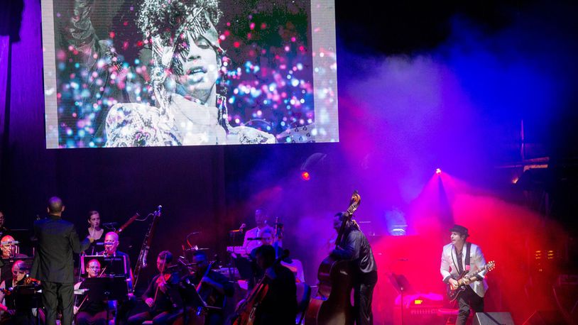 A live band and a full symphony orchestra will recreate the music of the late Prince at the Taft Theatre on Sept. 24. CONTRIBUTED