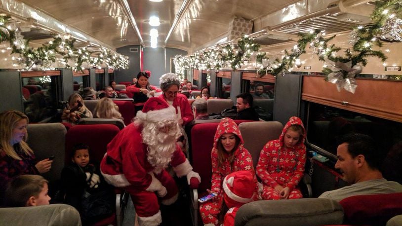 On various dates throughout the month of December, visitors to the LM&M Railroad can experience the magic of the North Pole Express.