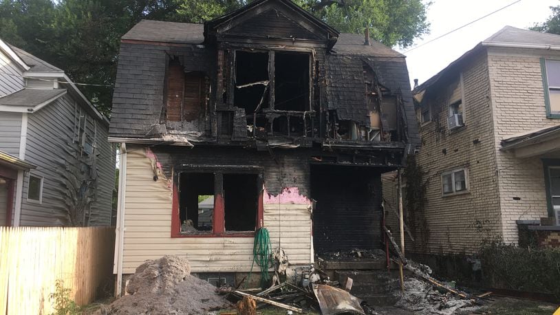 John Mobley, of Middletown, has died from the injuries he suffered Aug. 17 in this house fire on Carroll Avenue in Middletown. He had been in critical condition at Miami Valley Hospital. RICK McCRABB/STAFF