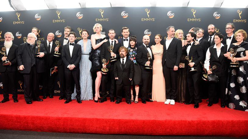 The Game of Thrones cast. Game of Thrones returns April 14 on HBO.