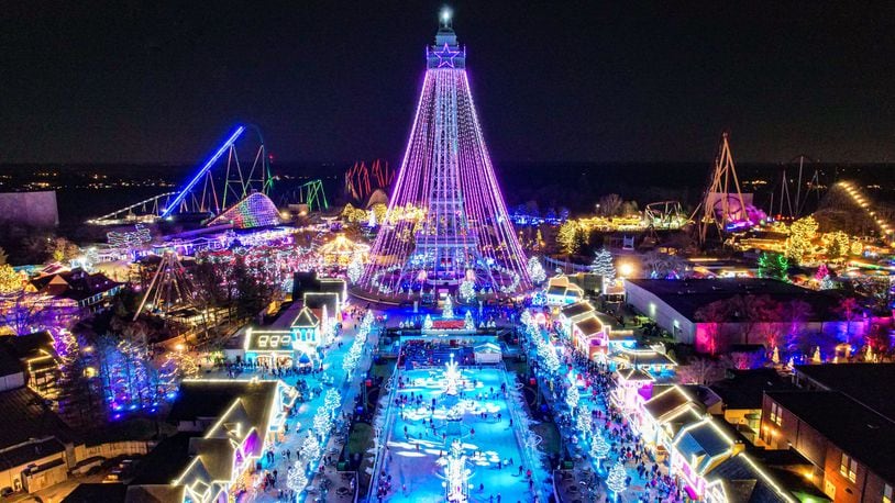 Kings Island featured more than 5 million holiday lights at the 2022 WinterFest event that opened Nov. 25. CONTRIBUTED