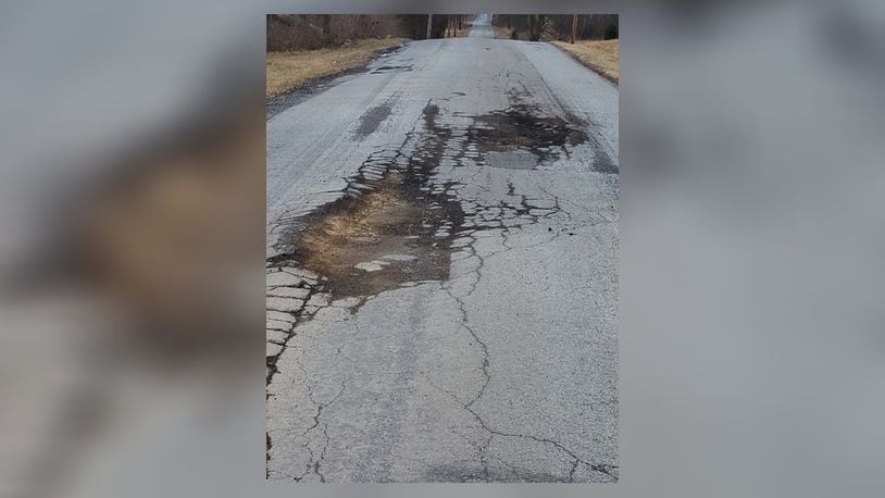 Butler-Warren Road in Monroe will be closed from 9 a.m. to 3 p.m. daily between Mason Road and the city’s corporation limit at Nickel Road beginning from Jan. 31 for about two weeks to repair potholes. CONTRIBUTED