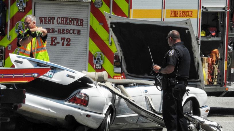 Two drivers were injured, one seriously after a crash on Ohio 42 Friday morning.