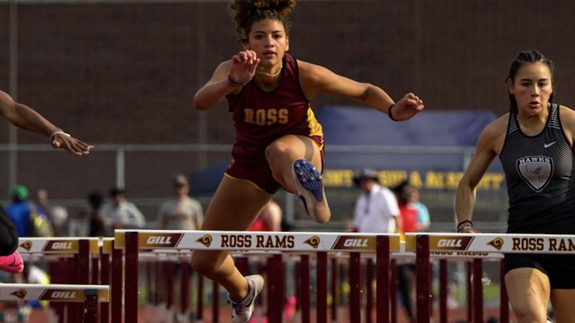 Ross High School junior Myah Boze will compete this weekend in the 100 and 300 hurdles at the state track and field championships in Columbus. Jack Ward/CONTRIBUTED