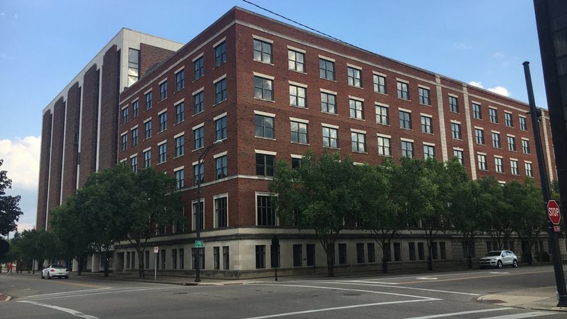 The Third + Dayton complex has two adjoining buildings, at 132 N. Third St., and 136 N. Third St. that are available for a variety of uses, including student housing, upscale 8th floor apartments, office space, street-level retail and possibly a hotel. MIKE RUTLEDGE/STAFF