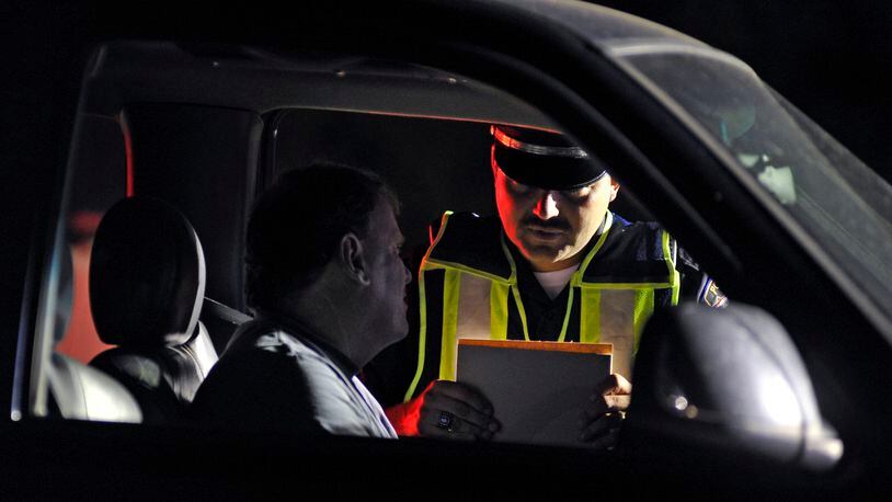 The Butler County OVI Task Force will be conducting an OVI checkpoint tonight, Oct. 20, staring at 11 p.m. in Middletown. NICK GRAHAM/STAFF