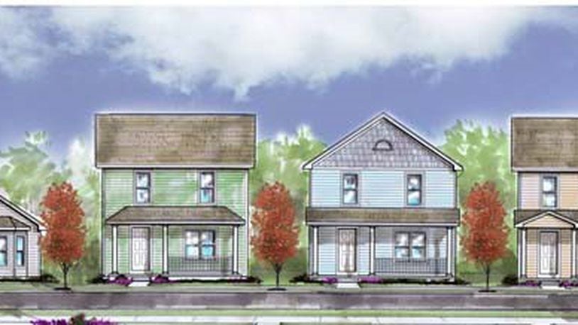 An image of proposed housing in the Wolf Creek section of Dayton from the Montgomery County Land Bank. Contributed.