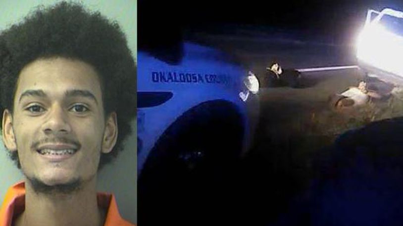 Keilon Johnson, 19, was one of four suspects arrested in connection with an attempted kidnapping in Baker.  (Okaloosa County Sheriff's Office)