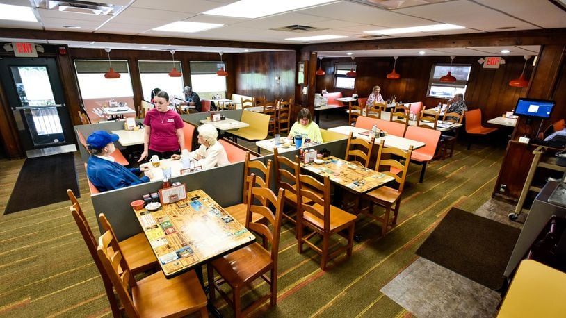 Hyde's Restaurant has reopened after a week-long remodel of the interior. The renovation added new flooring, new ceiling and lighting and some decorative touches to the interior. NICK GRAHAM/STAFF