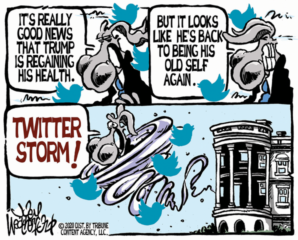 Week in cartoons: Trump's health, the fly and more