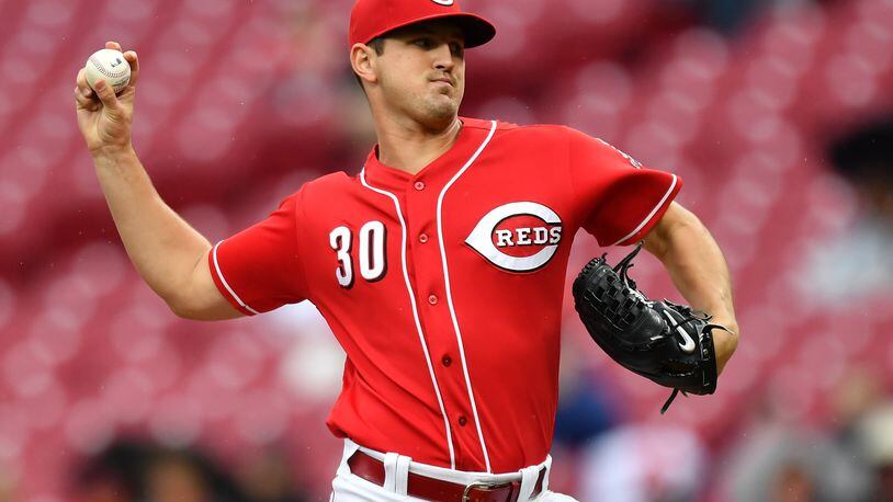 CINCINNATI, OH - SEPTEMBER 9:  Tyler Mahle #30 of the Cincinnati Reds pitches in the second inning against the San Diego Padres at Great American Ball Park on September 9, 2018 in Cincinnati, Ohio.  (Photo by Jamie Sabau/Getty Images)