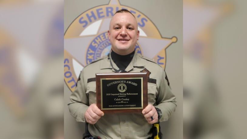 Scott County Deputy Caleb Conley, 35, was killed Monday during a traffic stop on I-75. WCPO/CONTRIBUTED