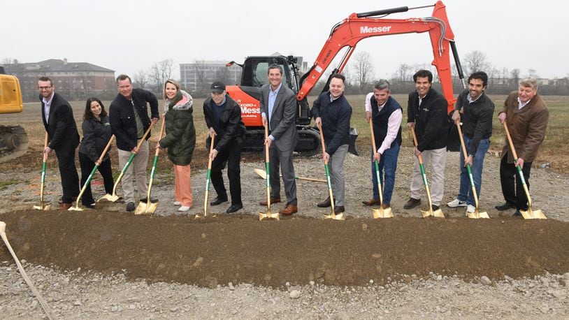 Ground broke in March 2023 for The District at Deerfield, a 28-acre property between Mason-Montgomery Road and Wilkens Boulevard, just south of Deerfield Towne Center. It will have street-level retail and restaurant space plus 362 apartments. CONTRIBUTED/DEERFIELD TWP.