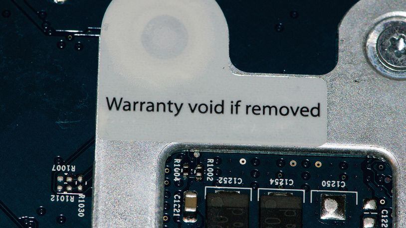 The Federal Trade Commission announced Tuesday that it informed six major companies that the “warranty void if removed” stickers on specified parts are illegal. (Photo by Wade Tregaskis/Flickr (CC BY-NC 2.0))