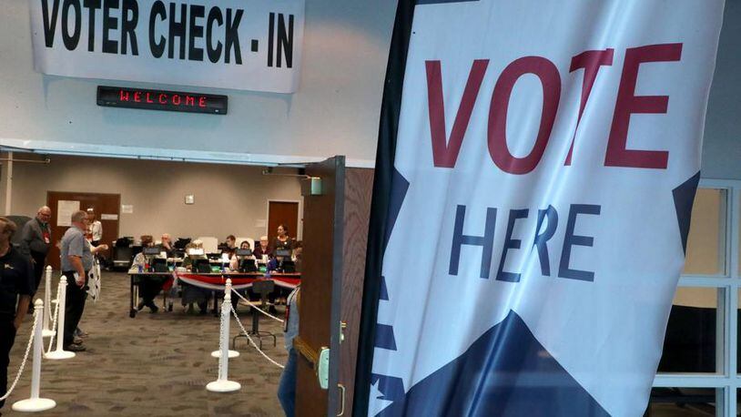 The last day to register to vote in November in Ohio is today. Early voting begins Tuesday. BILL LACKEY/STAFF
