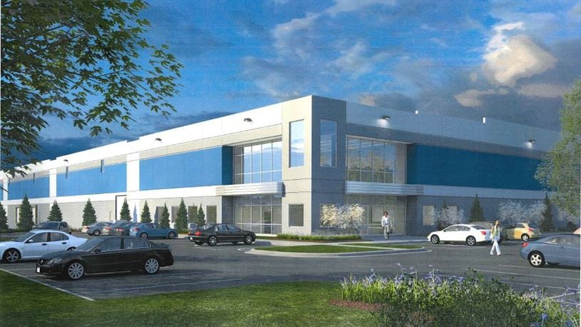 This is an artist’s rendition of what a proposed logistics and distribution facility at Yankee and Todhunter roads might look like. The incentives for the $12 million to $21 million project, which was proposed last spring, will be considered by Middletown City Council. CONTRIBUTED