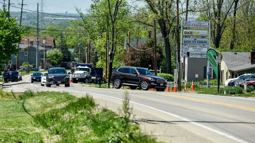 The project to widen Cincinnati Dayton Road in West Chester Twp. will soon get underway. The finished $7.8 million project will make the road bump up very close to houses and businesses that line the street from West Chester Road in Olde West Chester to Interstate 75. NICK GRAHAM/STAFF
