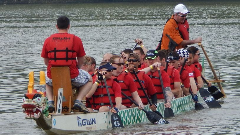The signature event of the Hamilton Dragon Boat Festival & Asian Culture Celebration includes teams of 22 paddlers, one steer, and one drummer racing in traditional Chinese dragon boats. FILE