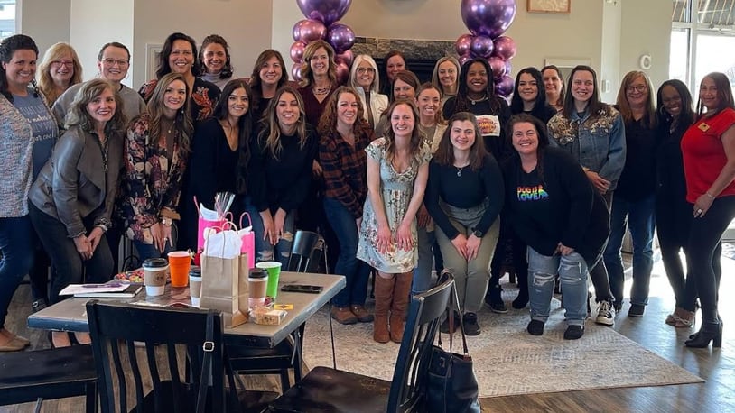 Local entrepreneur Maygan Ward founded “The GROWmunity” to foster other entrepreneurs in the area. Shown here is a woman's entrepreneur meetup at Coffee Cup Overflowing in Fairfield Twp. CONTRIBUTED