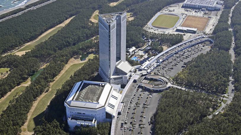 This photo shows Phoenix Seagaia Resort in Miyazaki, southern Japan, in January 2023. Sega Sammy is selling its resort complex Seagaia to Fortress Investment Group of the U.S., the Japanese entertainment company said Friday, May 10, 2024. (Kyodo News via AP)