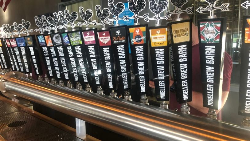 Moeller Brew Barn is opening today in Monroe in the former Rivertown Brewery location. More than 22 beers will be on tap at any given time, including new beers brewed on site and established Moeller favorites. RICK McCRABB/STAFF