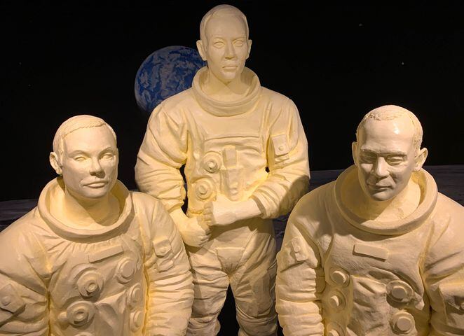 PHOTOS: Historic moon landing re-created in butter
