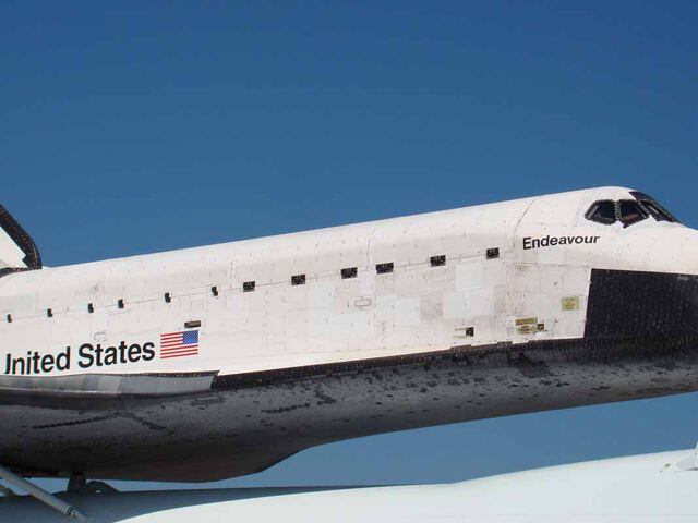 Shuttle Endeavour at Ellington Field